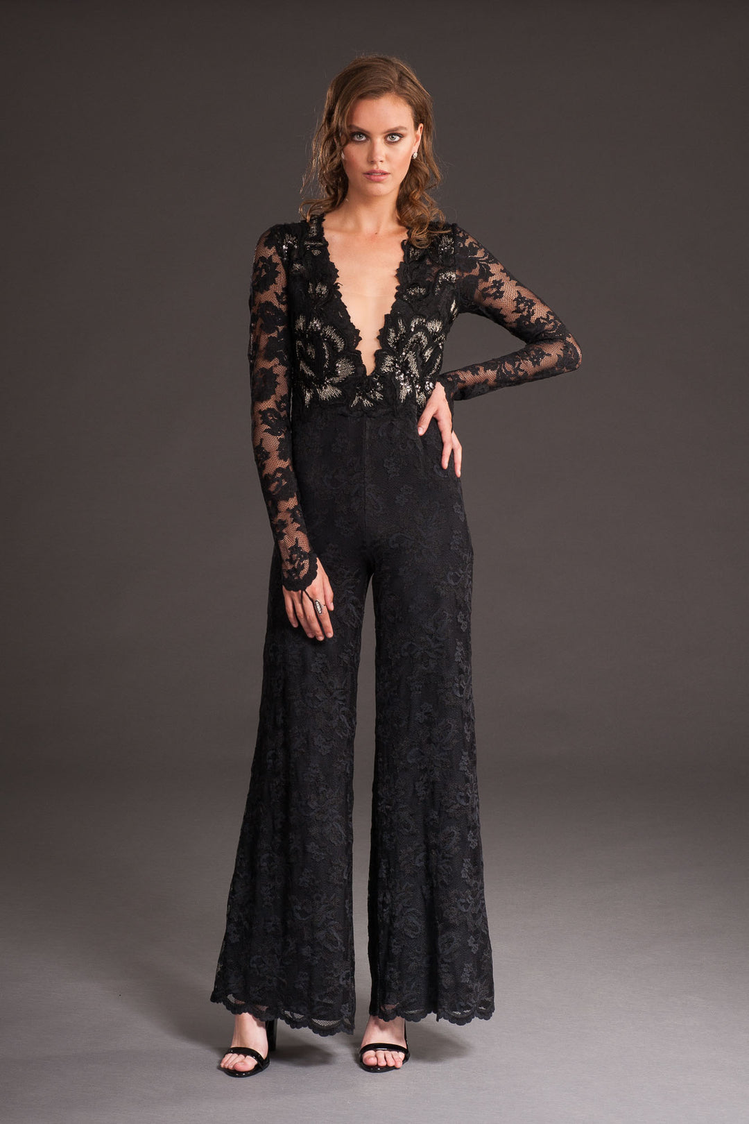 Festive Black Jumpsuit-0