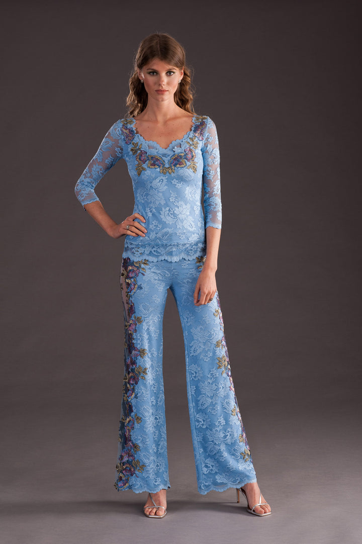 Blue Lace Trousers-3