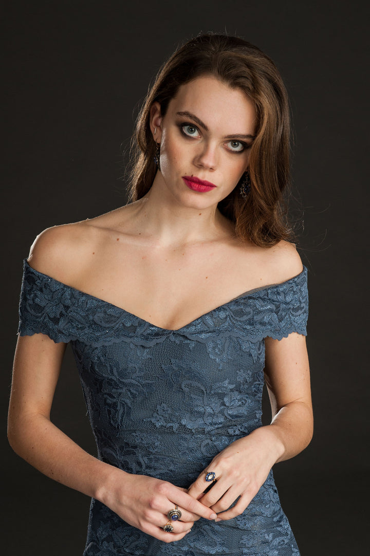 Off-Shoulder Elegant Dress-5