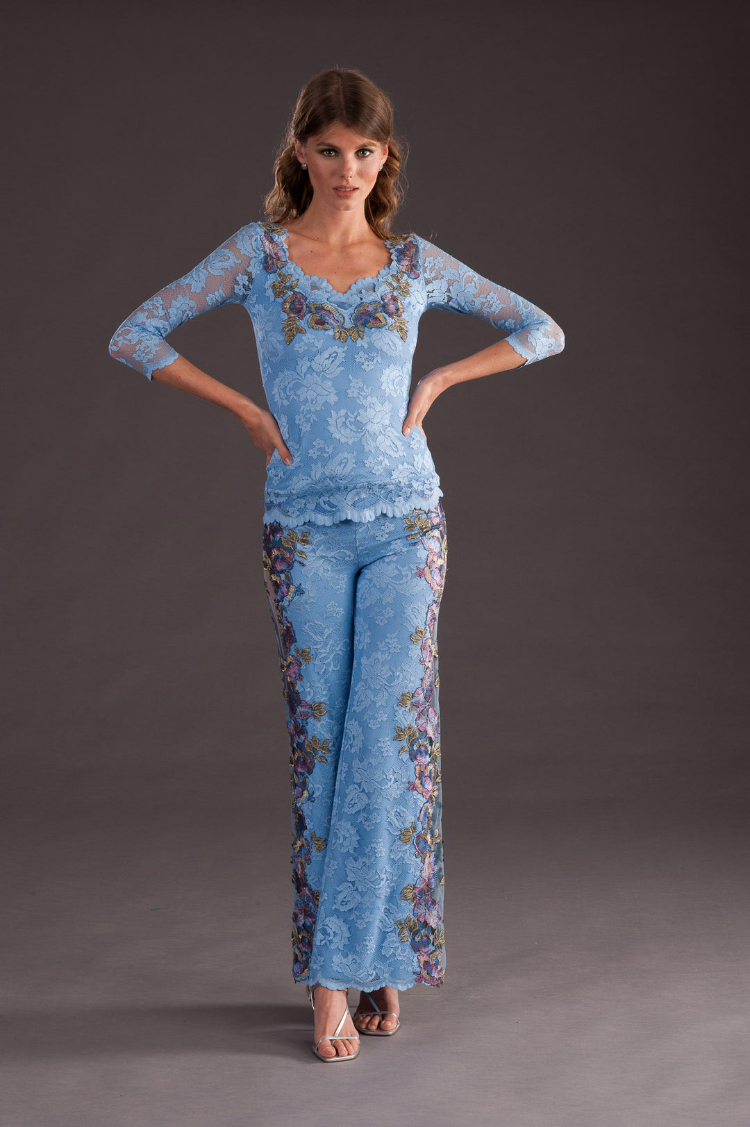 Blue Lace Trousers-2