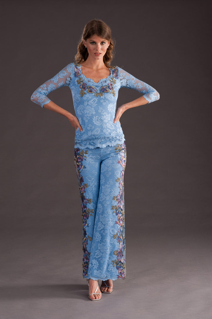 Blue Lace Trousers-2
