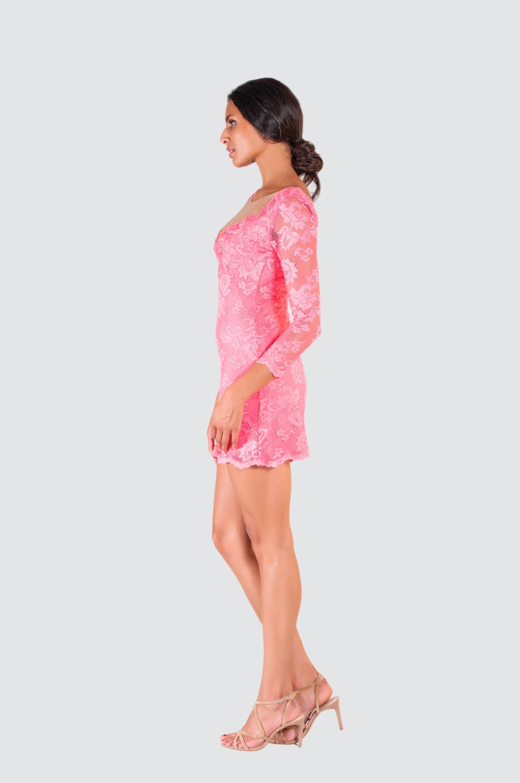 Deep V-Back Candy Lace Tunic
