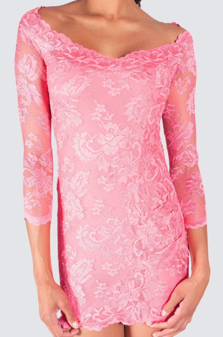Candy Lace Tunic with Boat Neck