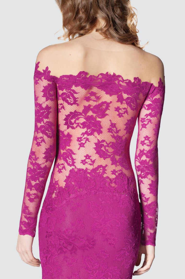 Elegant Off-Shoulder Long Sleeve Gown