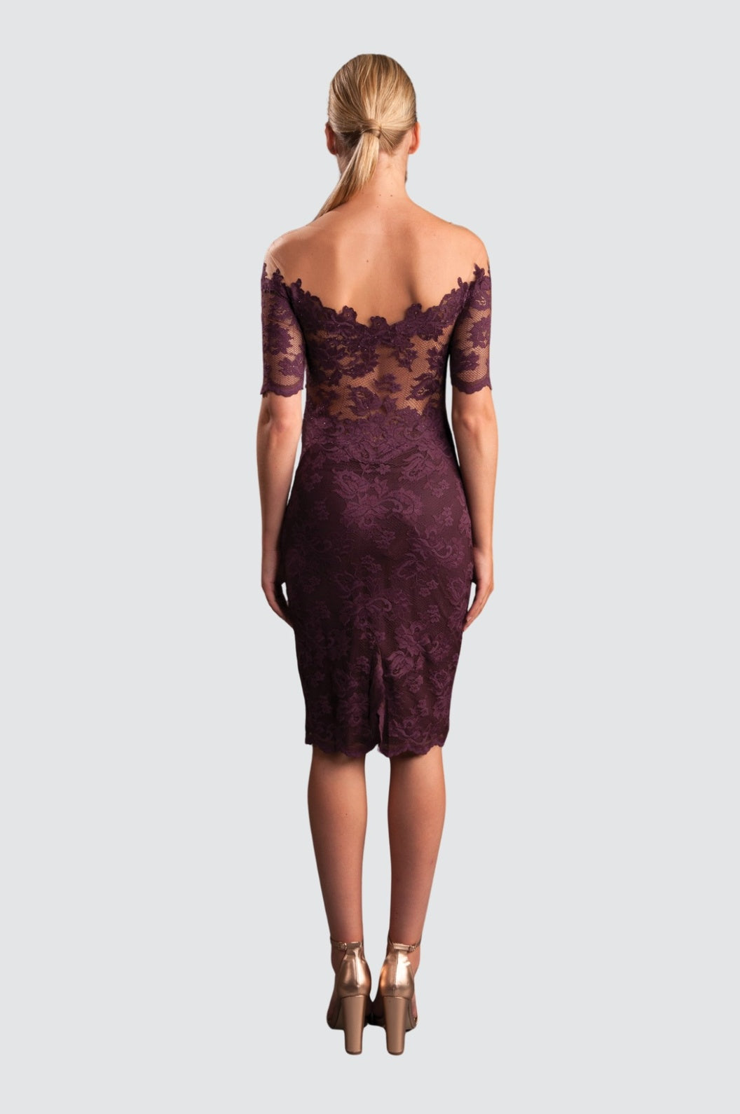 royal purple lace dress Custom Lace Royal Purple 3D Roses Mermaid Prom Dress