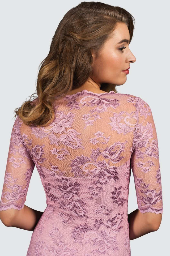 Cocktailkleid aus Spitze mit Swarovski-Kristallen