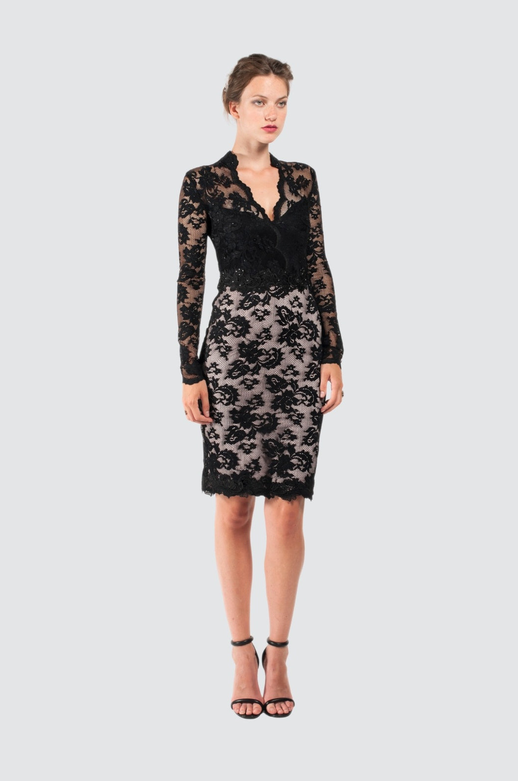 Robe de cocktail classique victorienne en dentelle