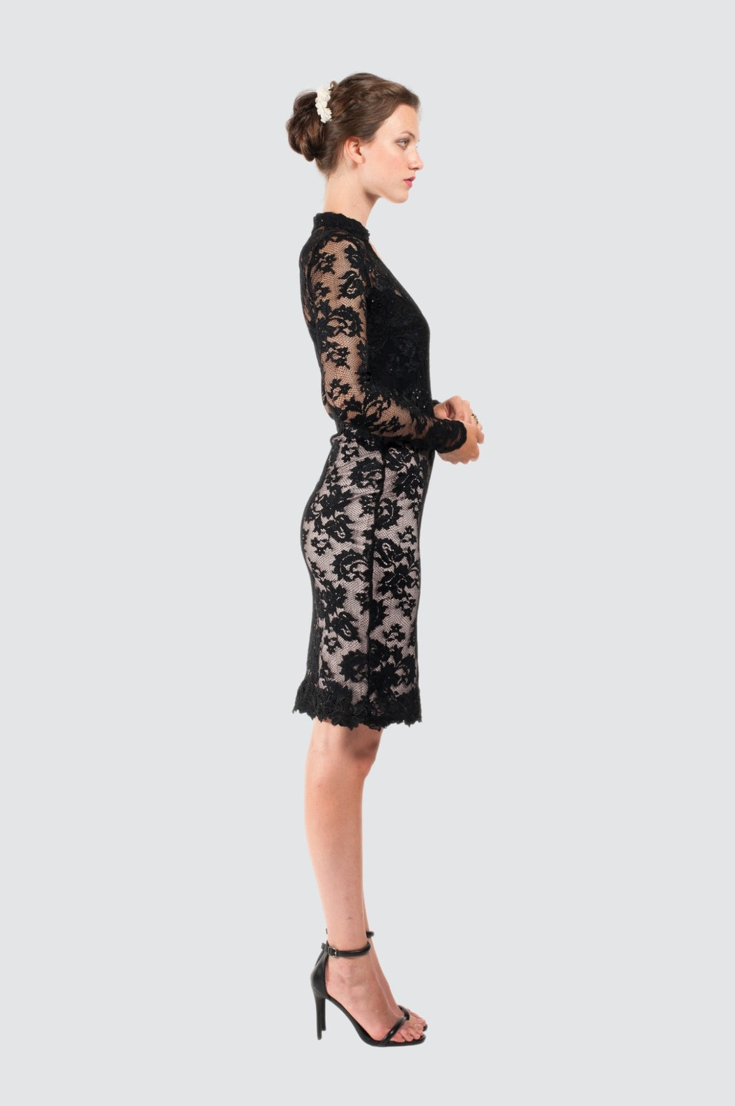 Robe de cocktail classique victorienne en dentelle