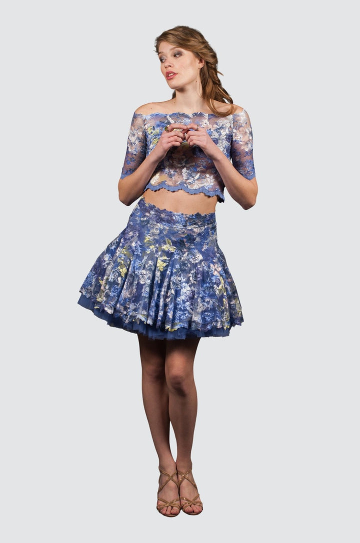 Jupe en tulle citron vert