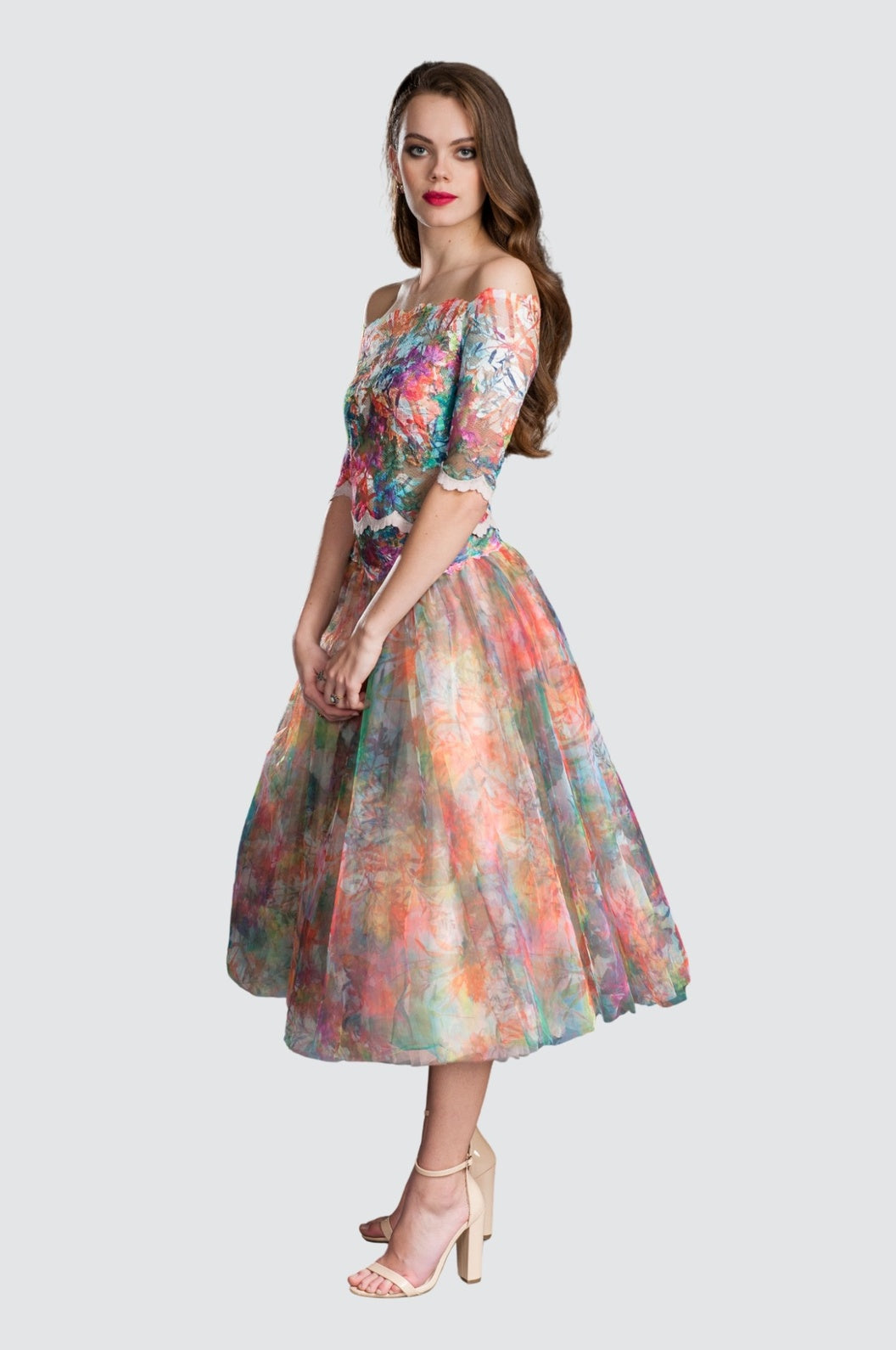 Jupe en tulle citron vert