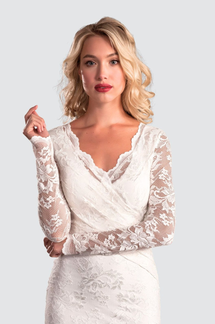 Full Sleeves Lace Dress