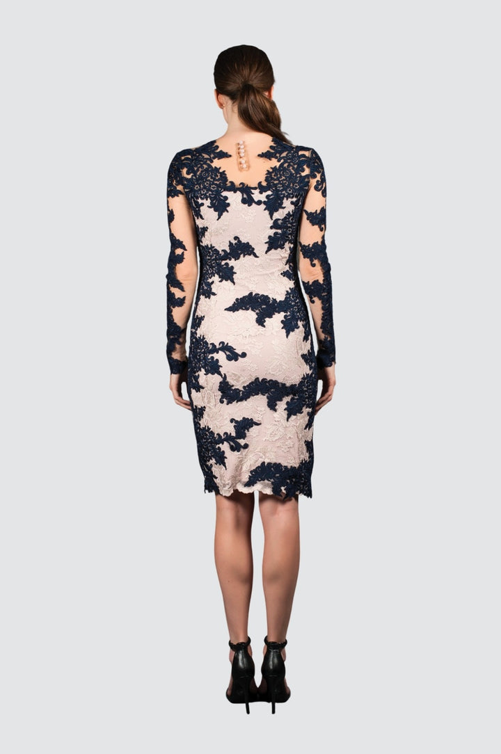 Lace & Embroidery Cocktail Dress