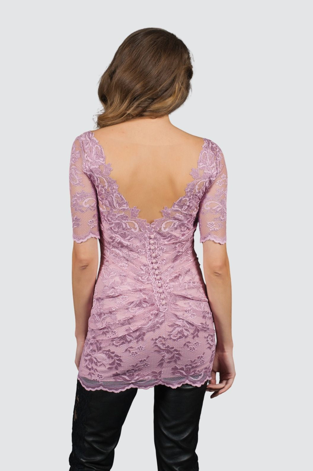 Schlaghose mit Spitze