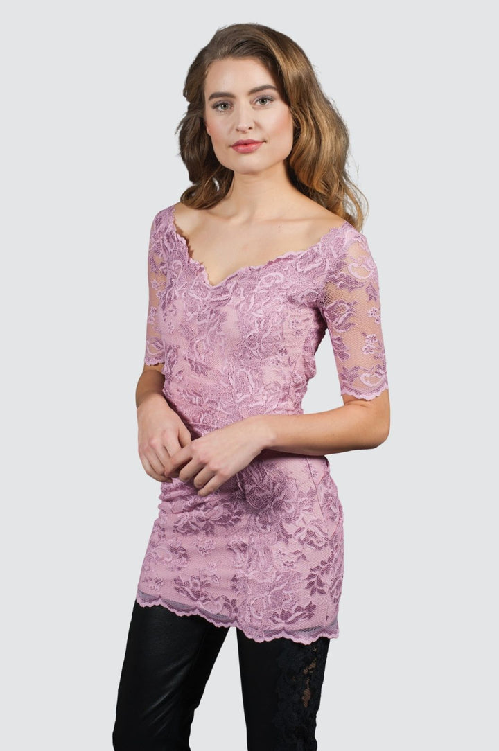 Schlaghose mit Spitze