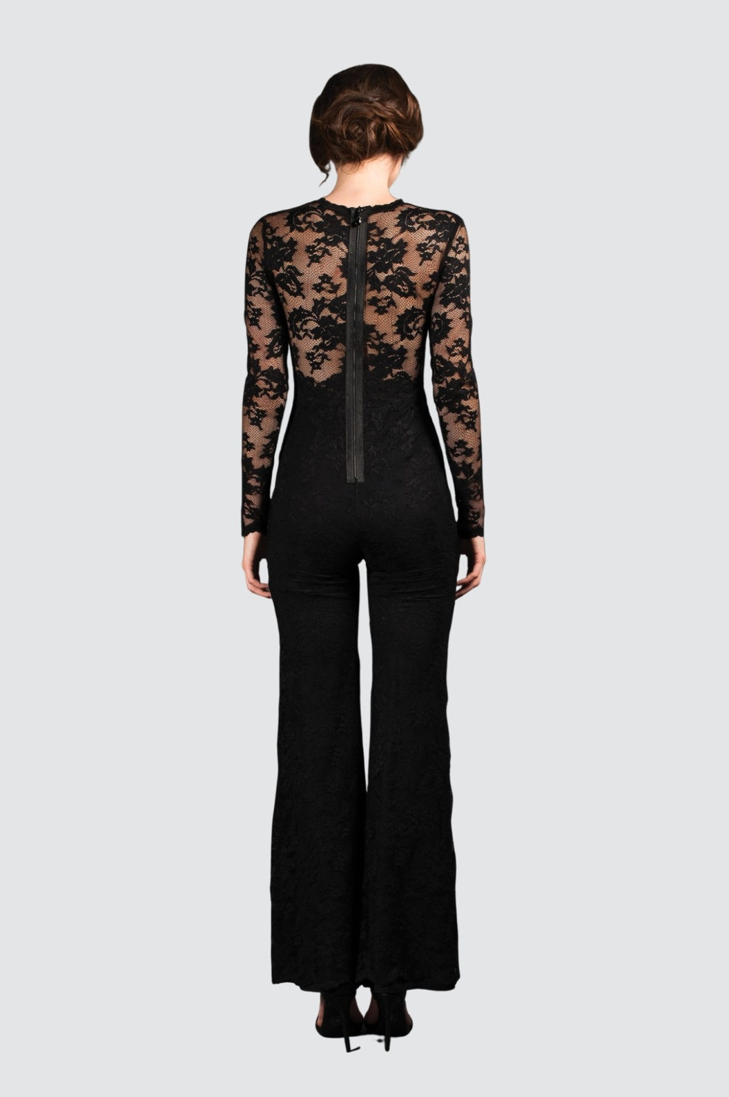 Long-Sleeve Jumpsuit with Crystals