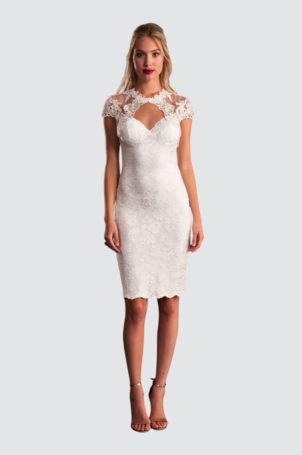 Lace Cut Out Cocktail Dress – Olvi's Lace