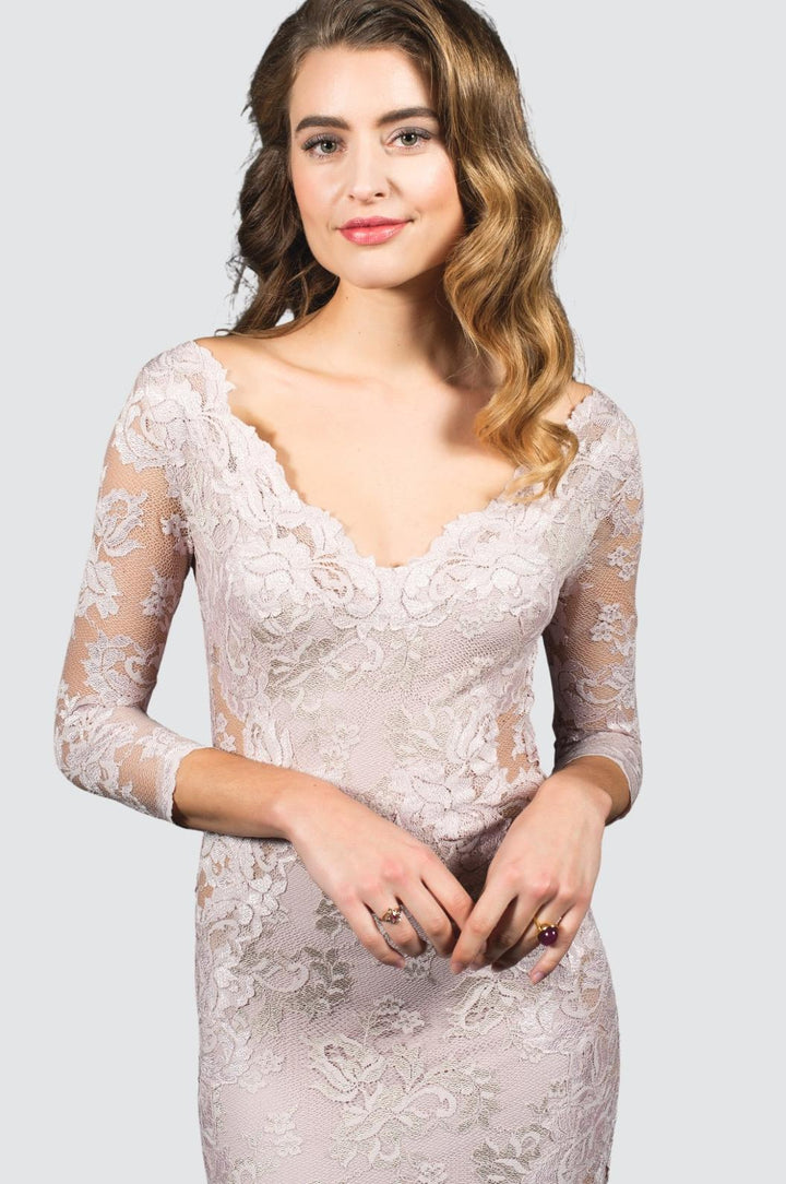 Elegant Lace Evening Gown