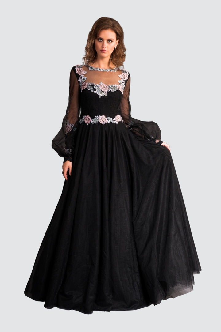 Ensemble assorti en dentelle bleu foncé