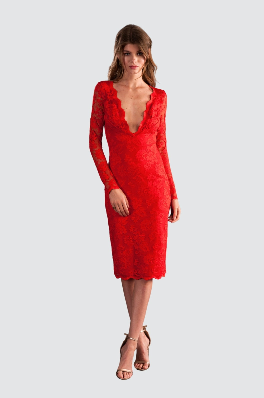 Robe de cocktail rouge