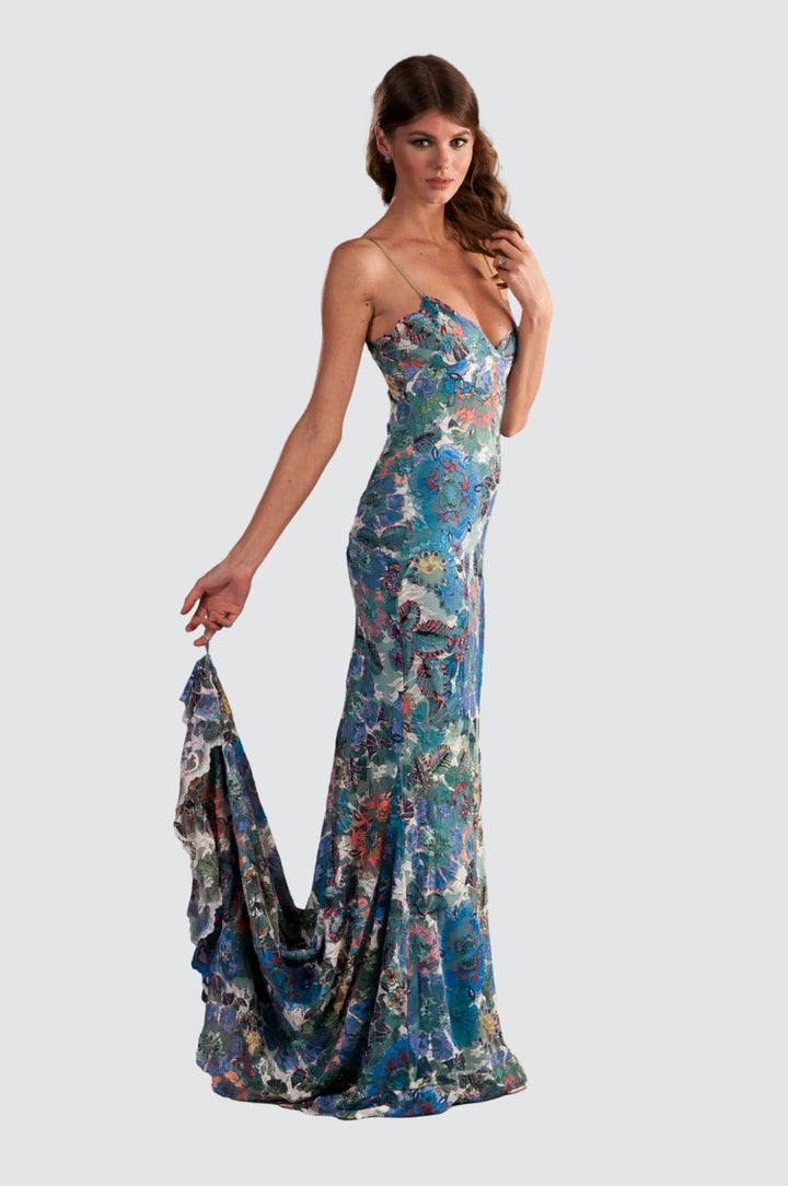 Robe fleurie à bretelles