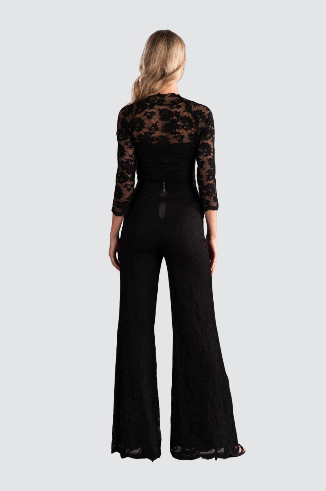 Elegant Black Lace Matching Set