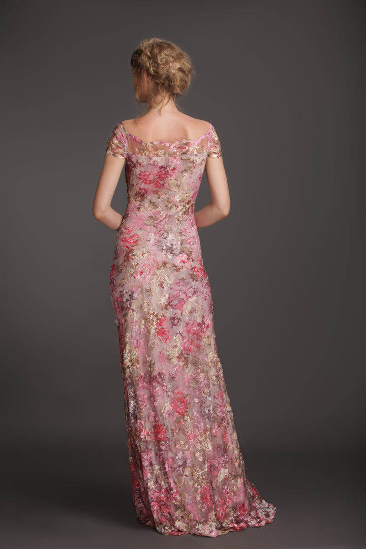 Off-shoulder long classic gown-1