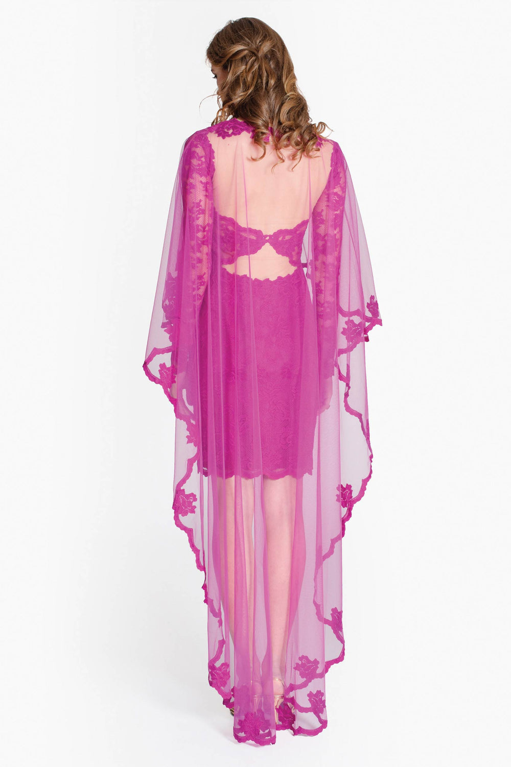 Enchanting Purple Orchid Cape-1