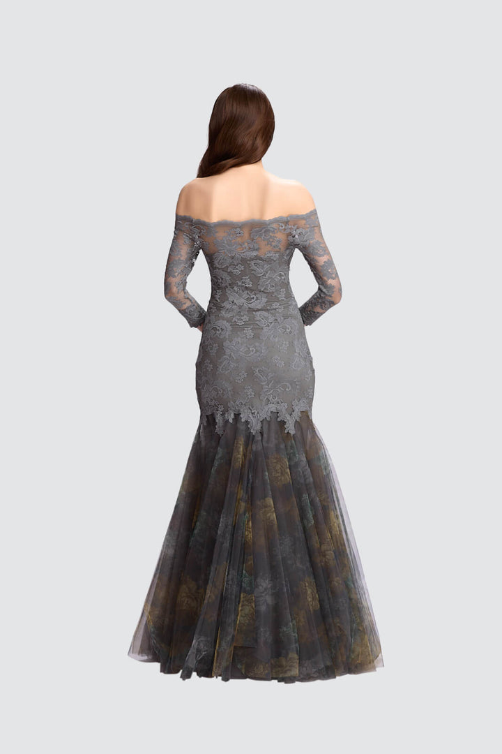 Ethereal Grace Off-Shoulder Gown-1