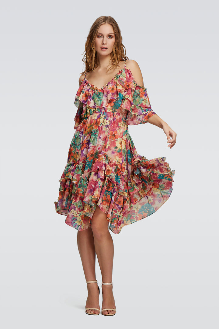 Hibiscus Flowy Dress-0