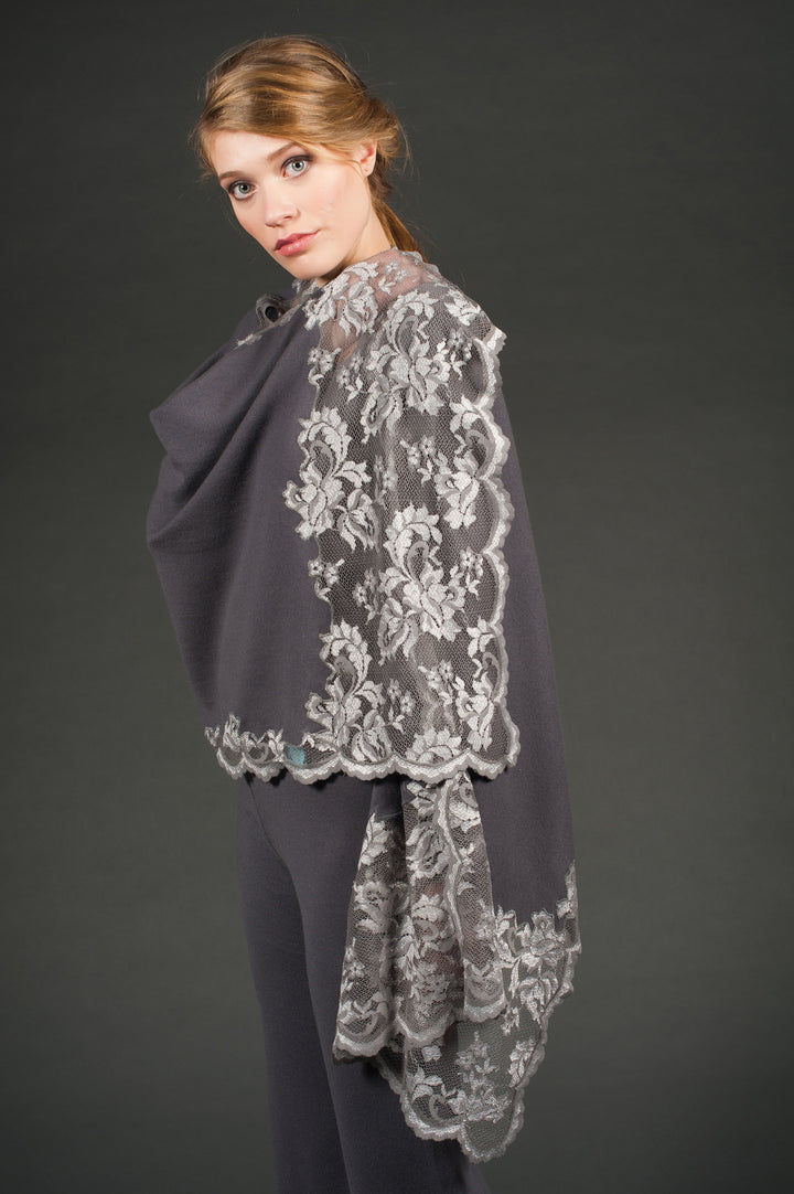 Cashmere and Lace Scarf-9