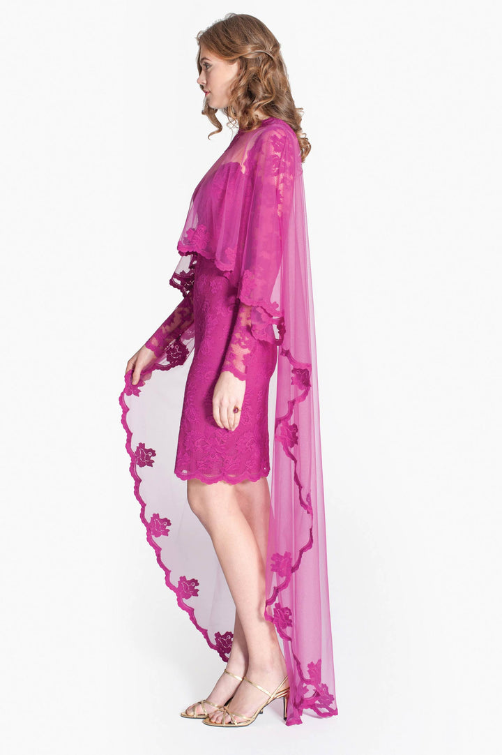 Enchanting Purple Orchid Cape-2