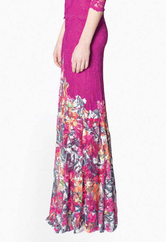 Floral Long Skirk-2