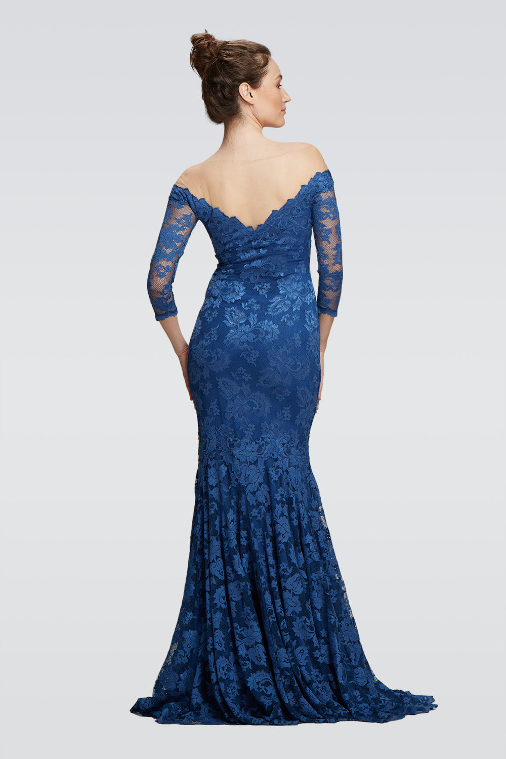 Off-Shoulder Long Gown-1