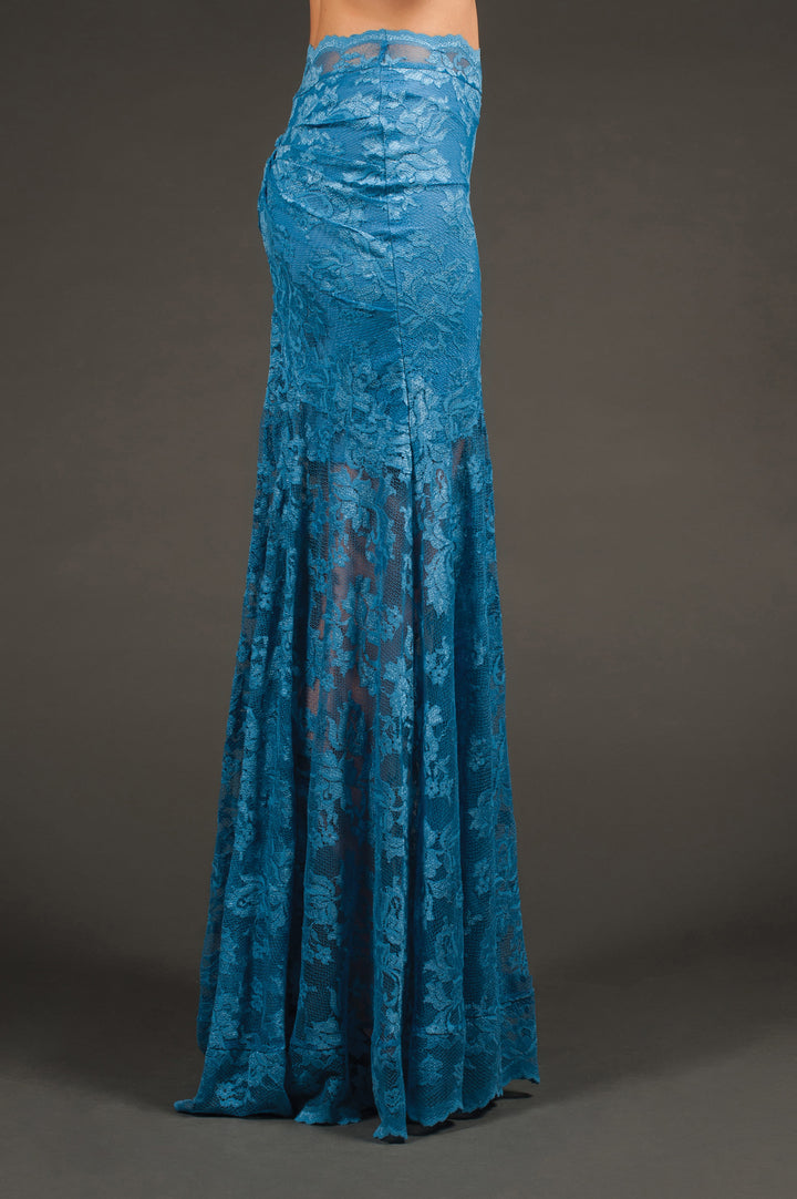 Long Skirt with Flare Bottom-2