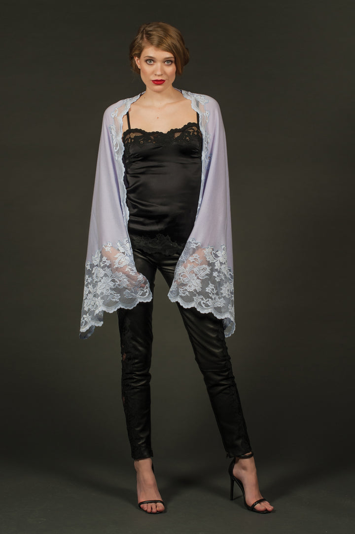 Cashmere and Lace Scarf-13