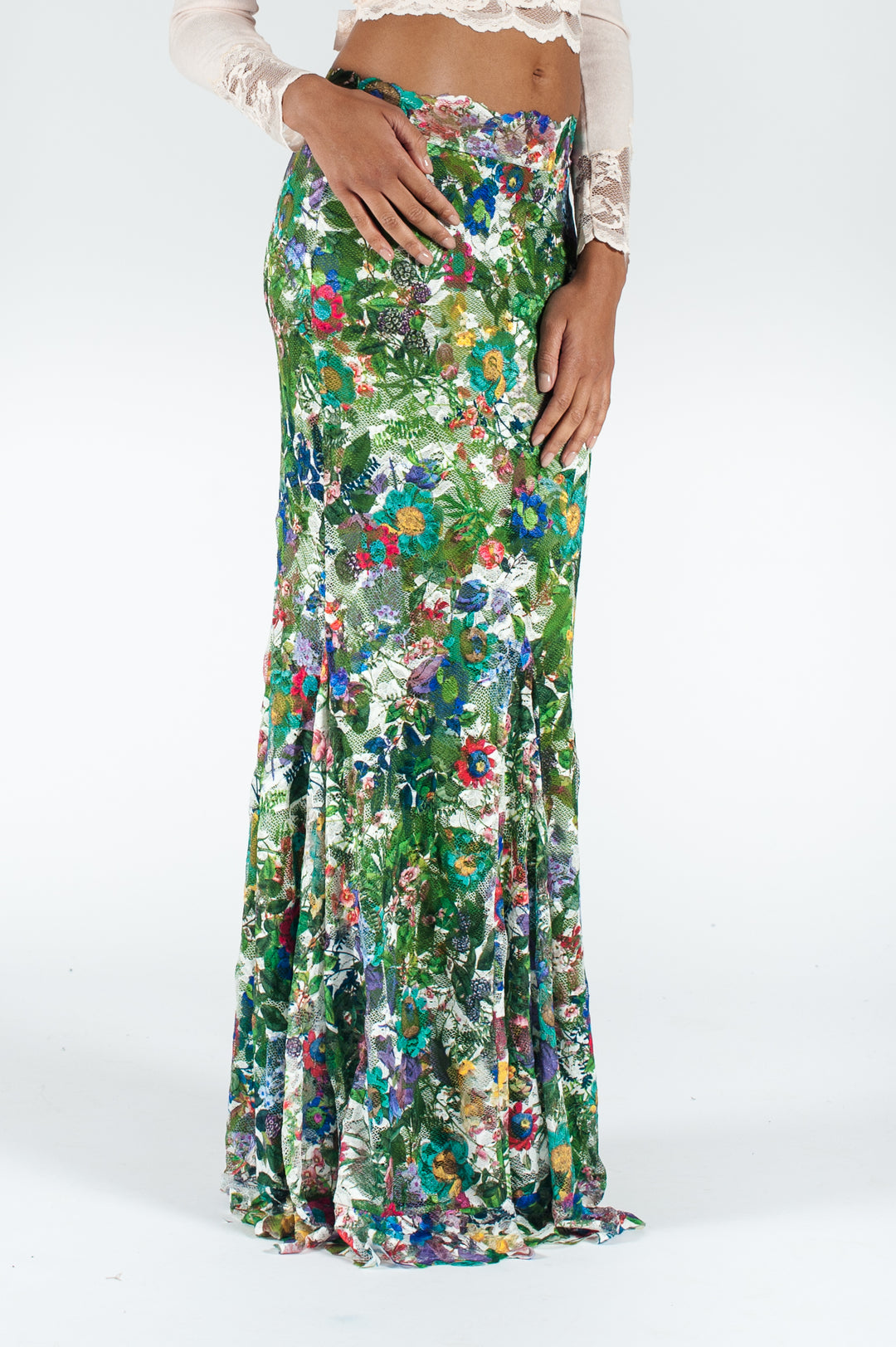Classic Long Fit n' Flare Skirt-6