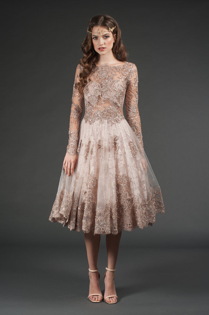 Rose Water Lace Dress-0