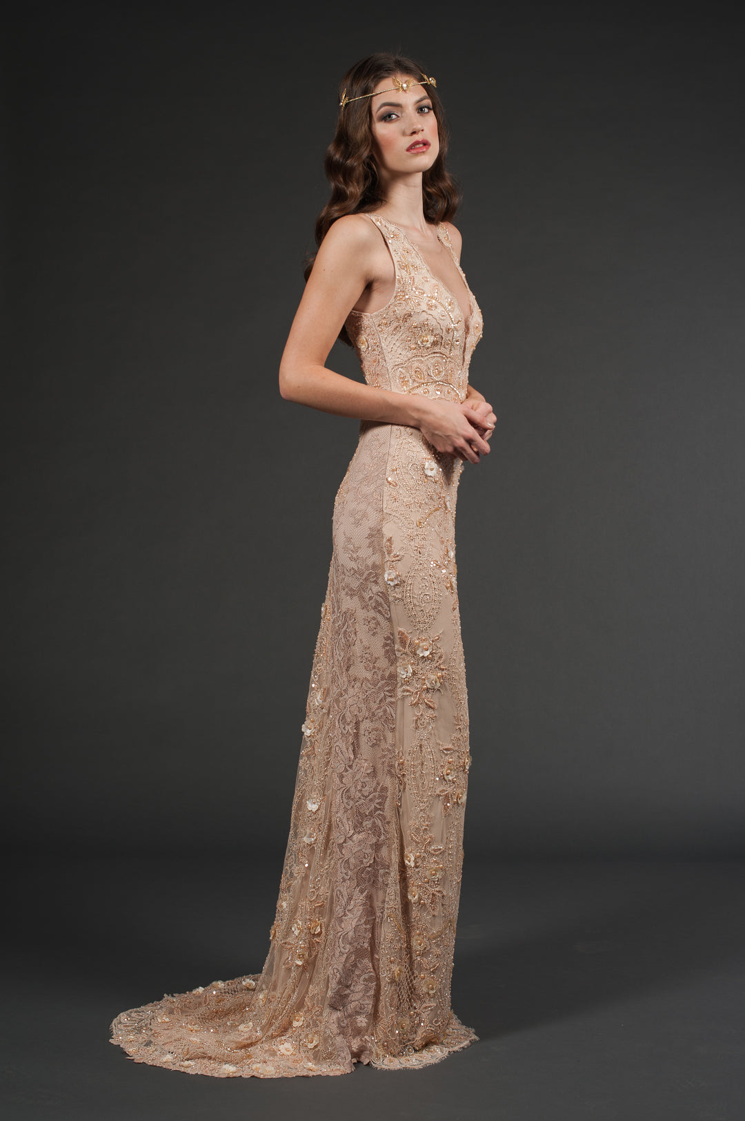Nude Neck Gown-2