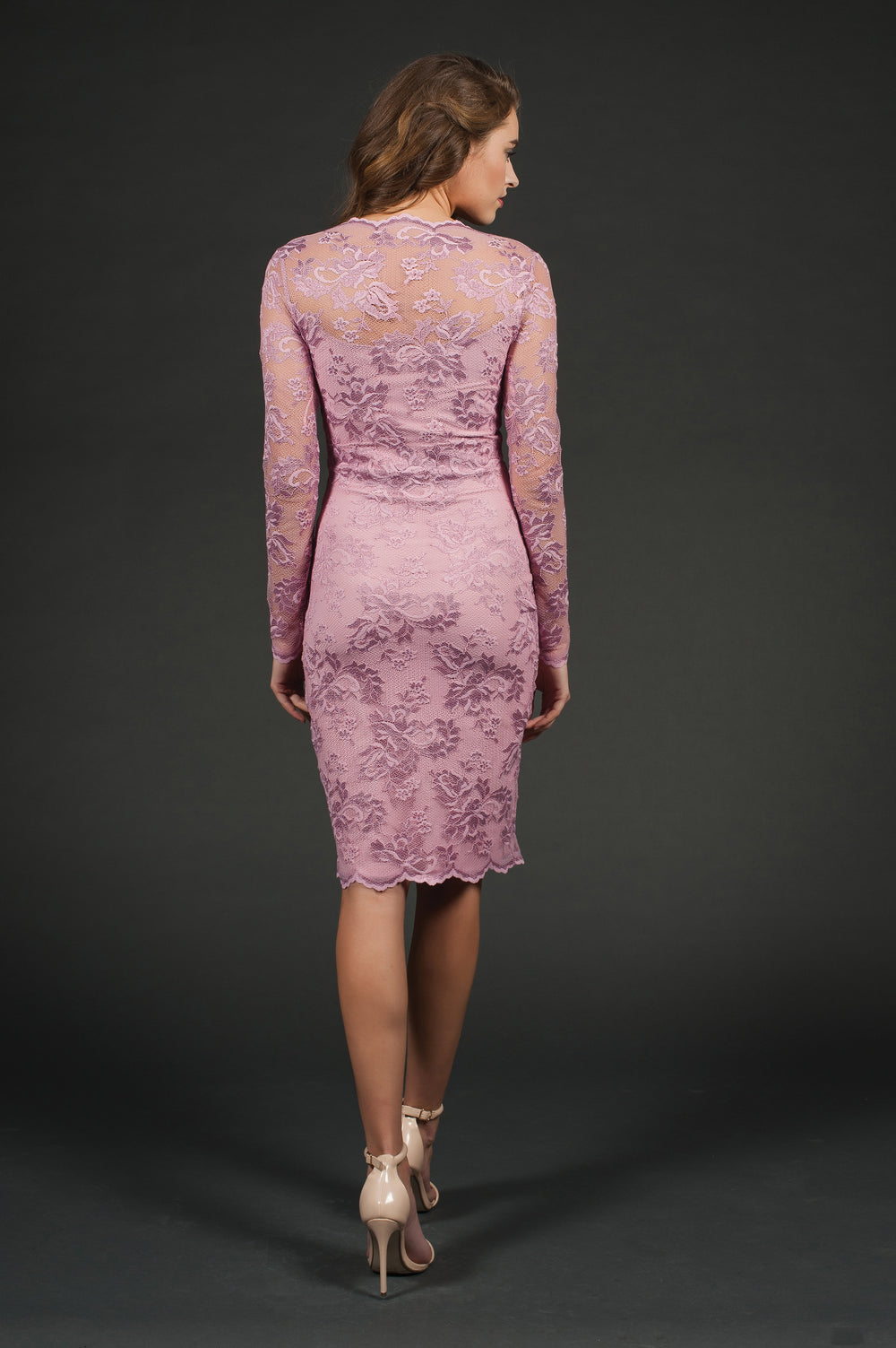 Full Sleeves Lace Dress-1