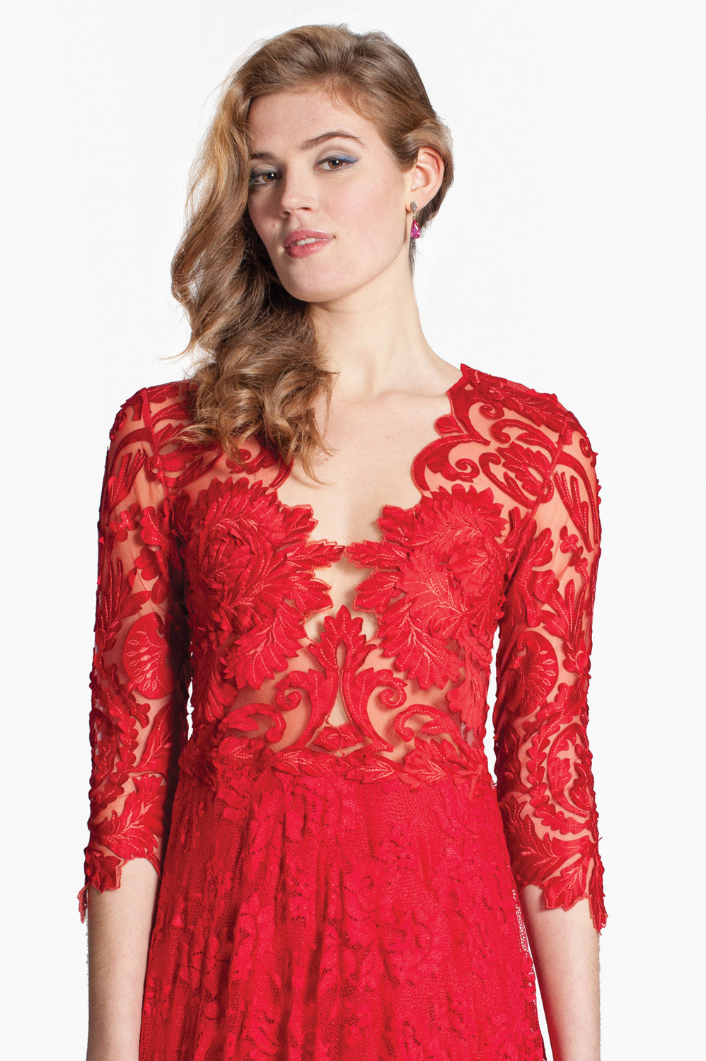Valentino Red A-Line Gown – Olvi's Lace