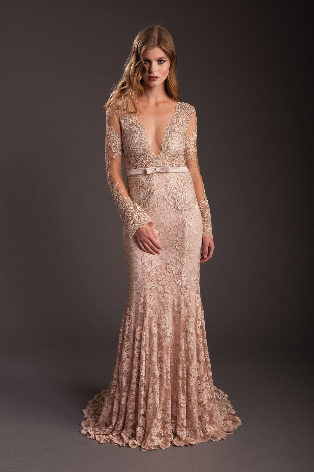 Pearl Round-Tailed Gown-0