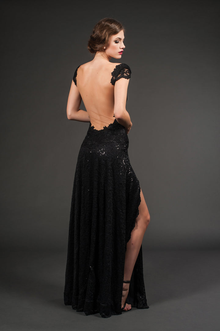 Black Lace Gown-2