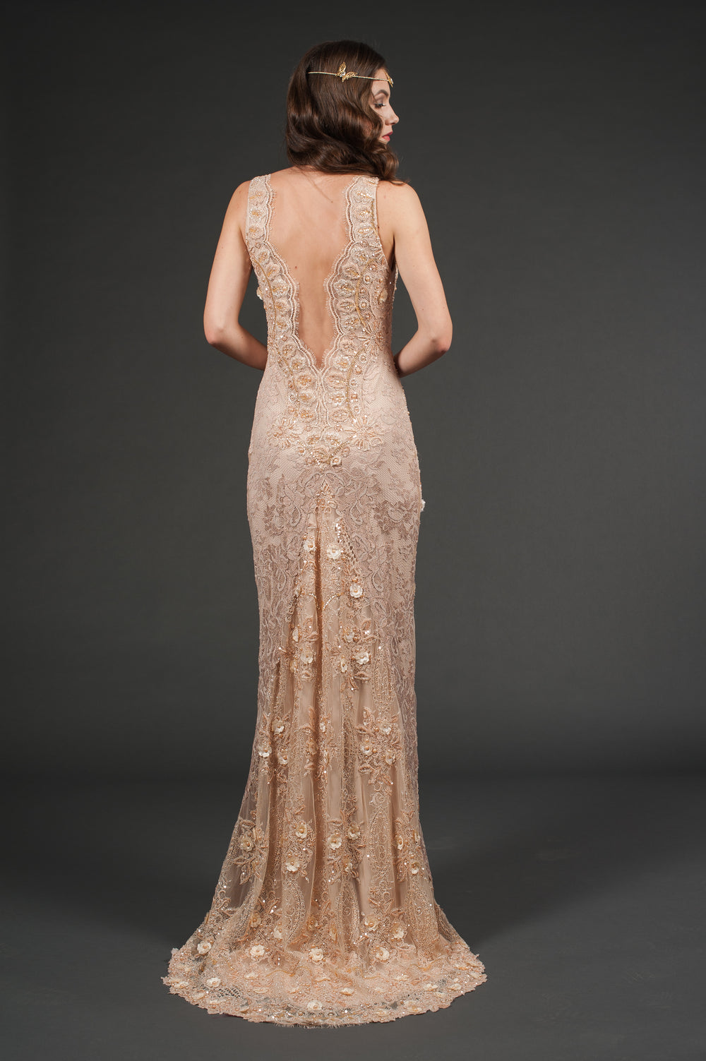 Nude Neck Gown-1