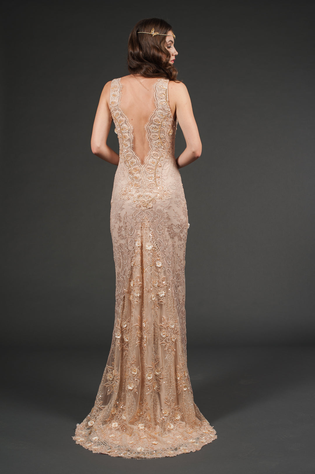 Nude Neck Gown-1