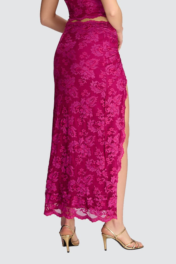High-Slit Maxi Skirt-1