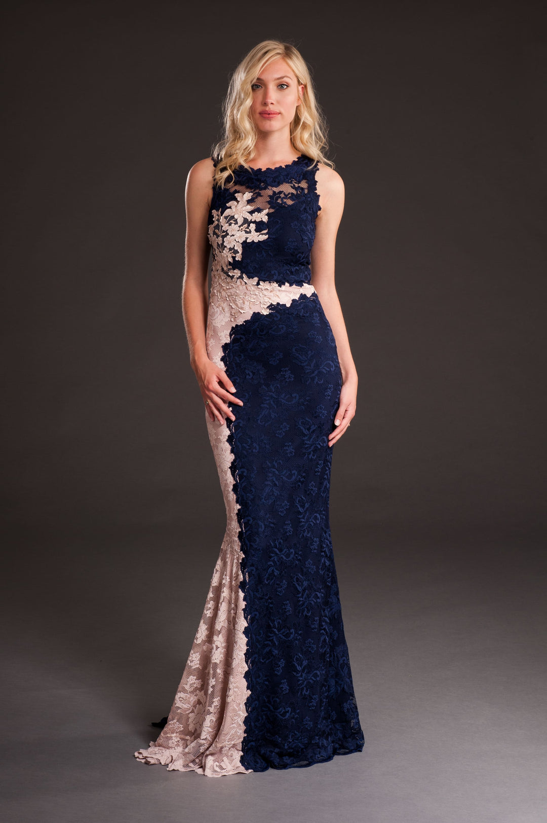 Mermaid Long Lotus Gown With Swarovski´s-0