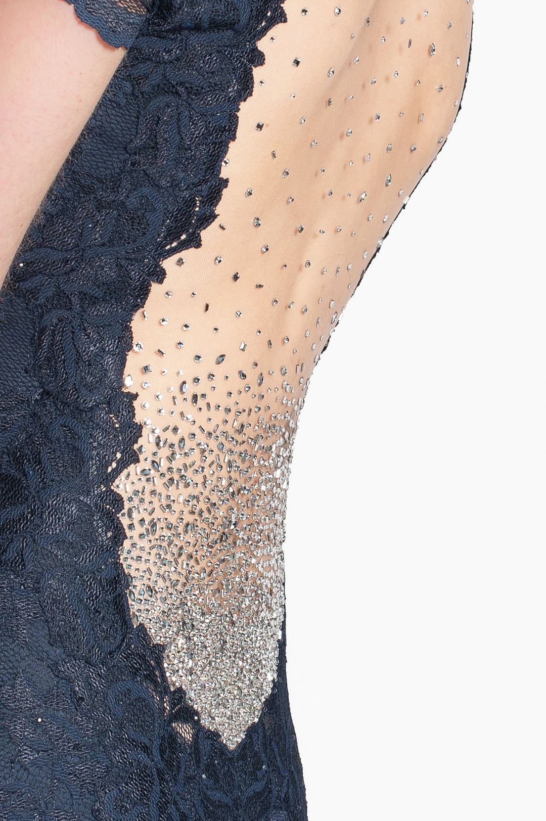 Exquisite Lace Gown with Illusion Back-2