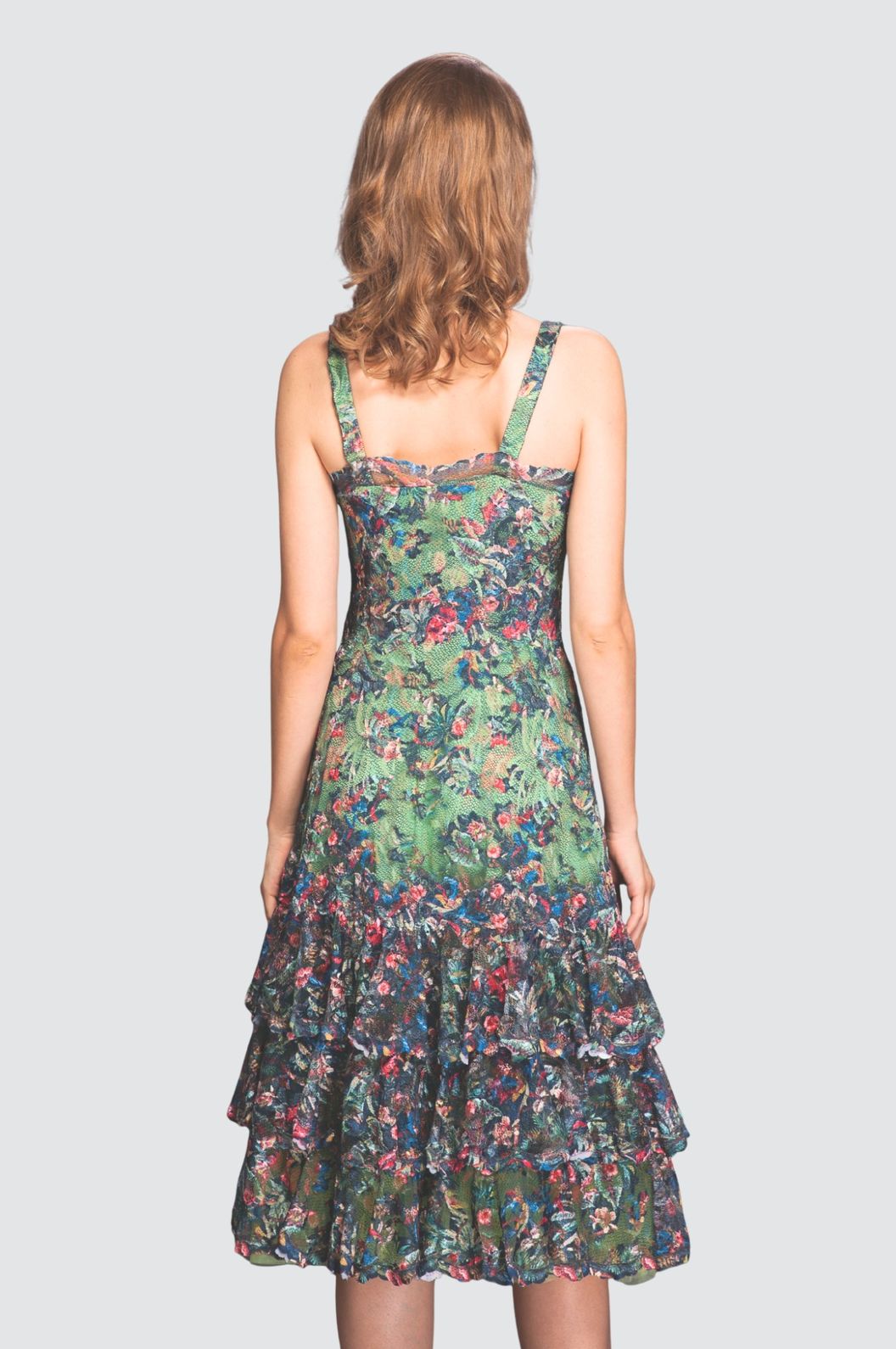 Ensemble assorti en dentelle bleu foncé