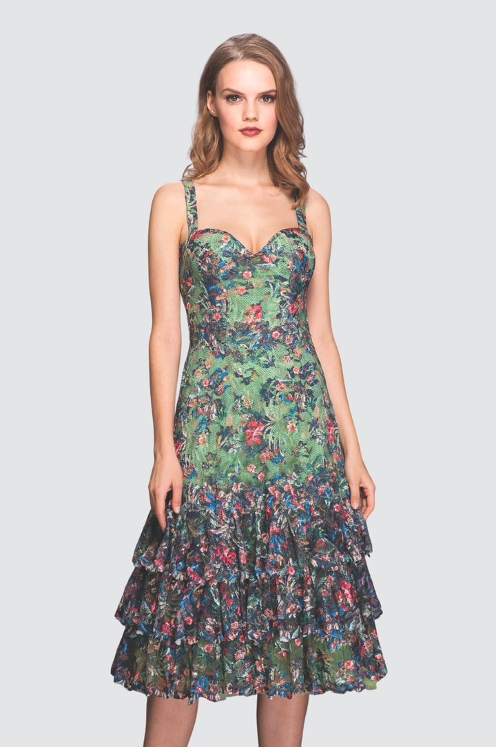 Ensemble assorti en dentelle bleu foncé