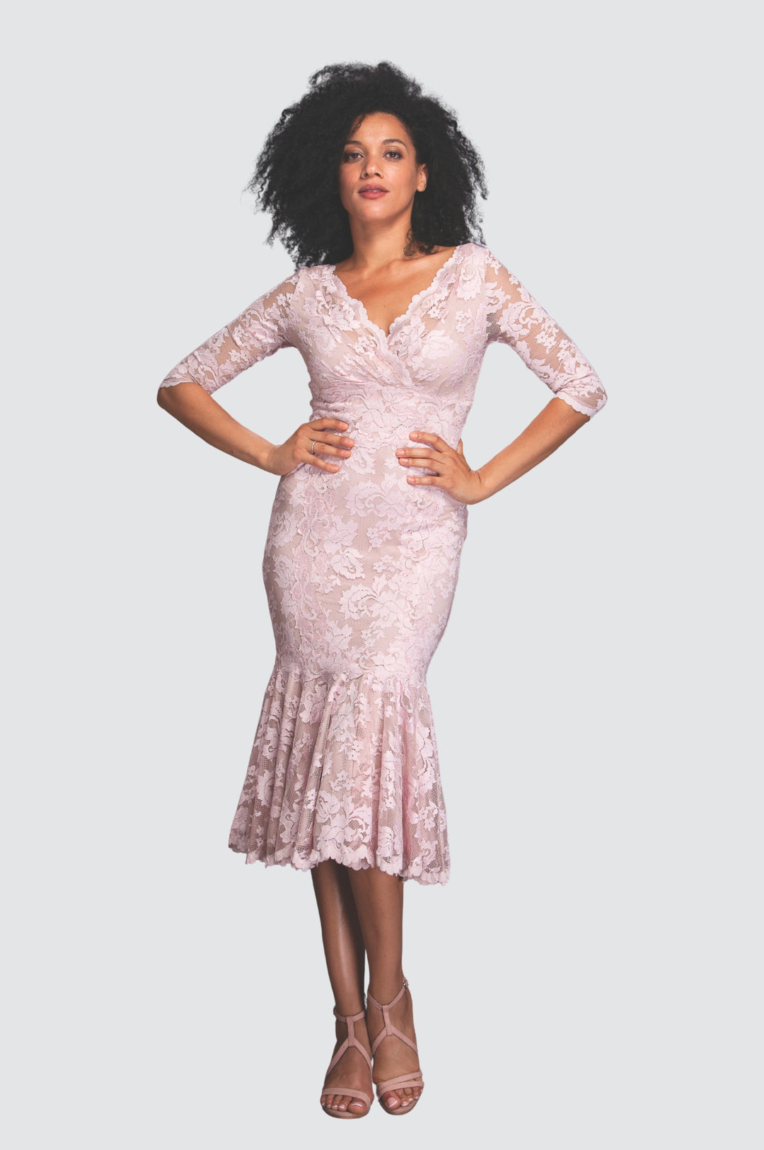 Ruffled Cocktail Lace Dress Olvi's Lace Ruffled Cocktail Lace Dress Olvi's Lace